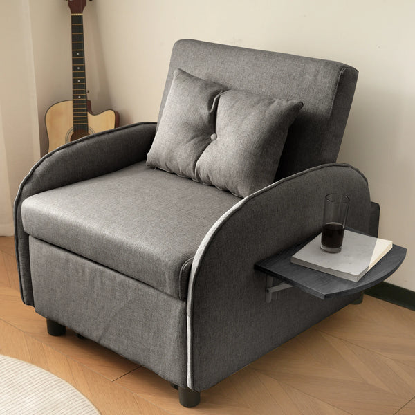 Versatile 3-in-1 Pull-Out Sofa Bed - Sofa, Lounger & Armchair - Compact Design for Small Spaces (123x167x78cm)