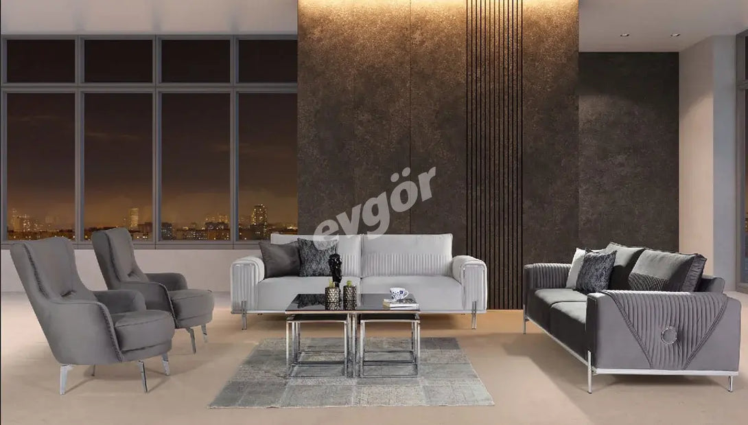 Alesta Metal Ayaklı Koltuk Takımı