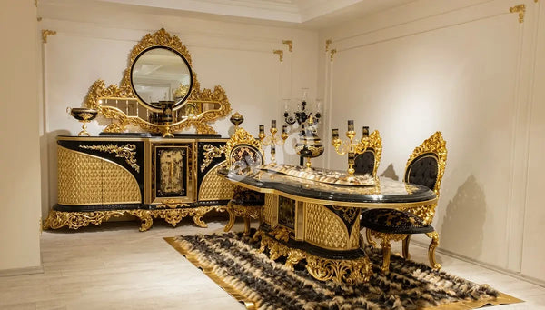 Hazar Siyah Yemek Odası