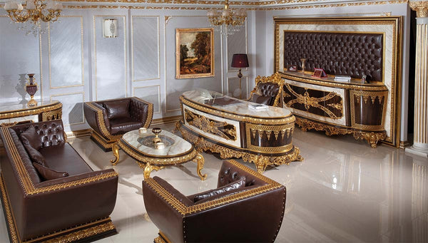 Hünkar Klasik Makam Odası Takımı - Lüks Ofis Mobilyası