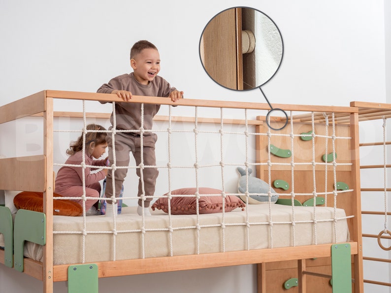 Toddler Bunk Bed, Twin Loft Bed, Montessori Twins Bed, Bunk Beds, Montessori Furniture, Nursery Decor, Bed Frame, Pack and Play, Kids Beds