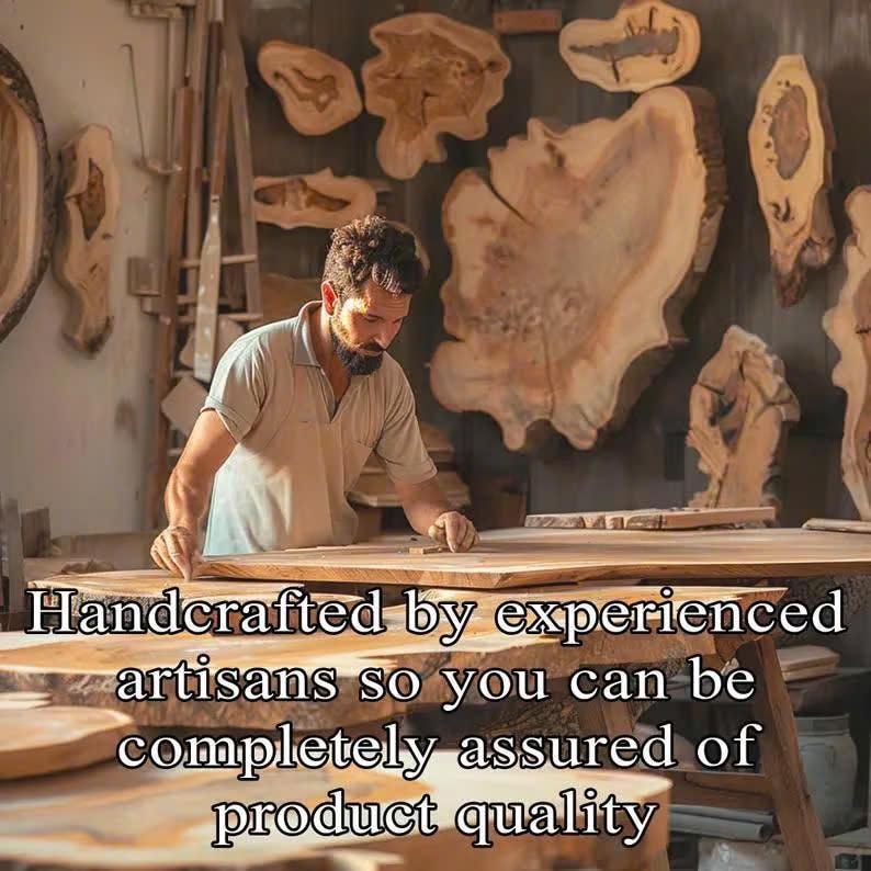 Handcrafted Live Edge Tree Branch Floating Shelves - Unique Rustic Wooden Bookshelf for Wall Decor