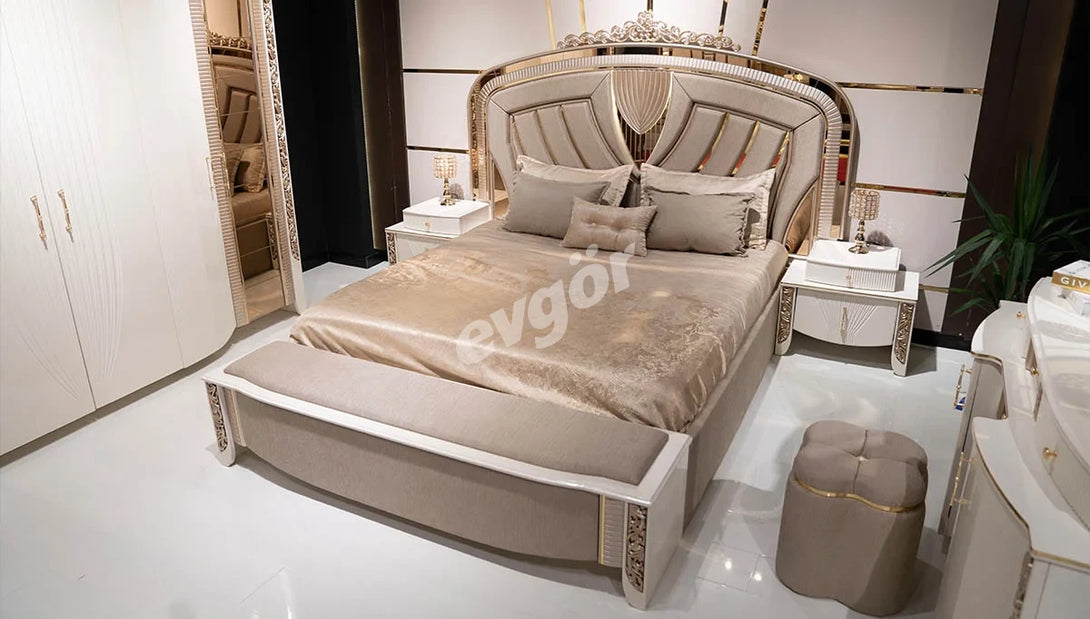 Kremlin Avangarde Luxurious Bedroom Set - Elegant Varaklı Design