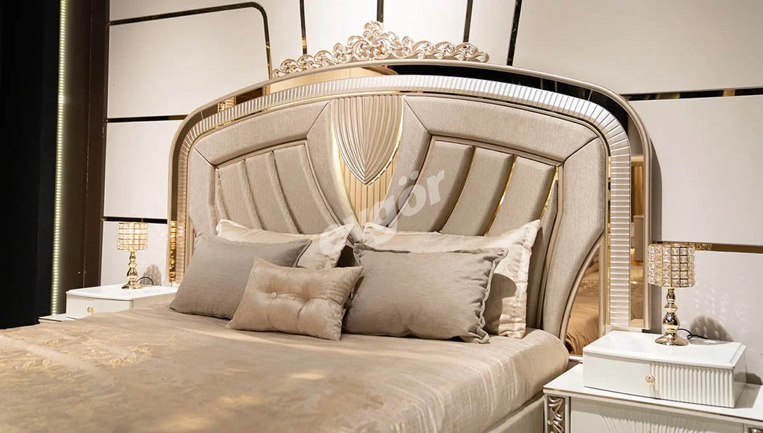 Kremlin Avangarde Luxurious Bedroom Set - Elegant Varaklı Design