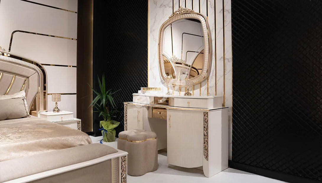 Kremlin Avangarde Luxurious Bedroom Set - Elegant Varaklı Design