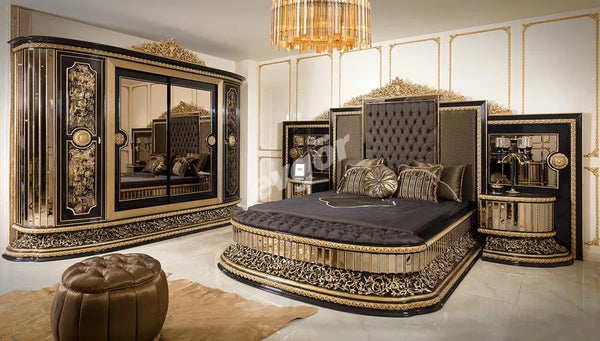 Mahaçkale Siyah Klasik Yatak Odası