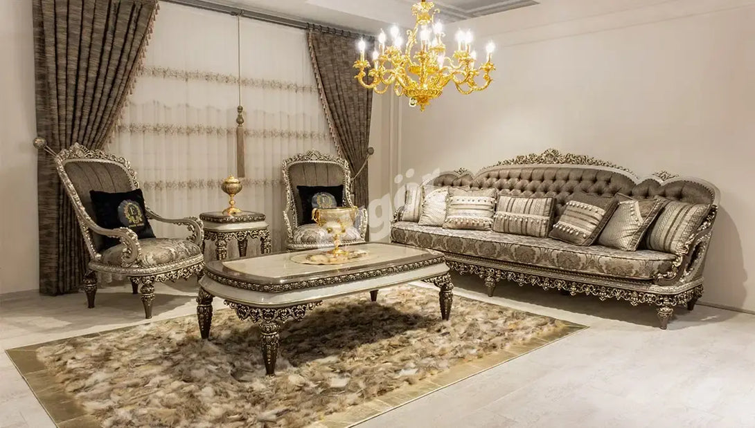 Nades Varakli Sofa Set