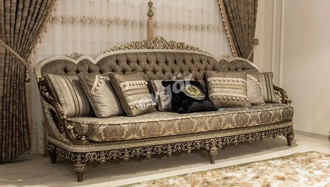 Nades Varakli Sofa Set