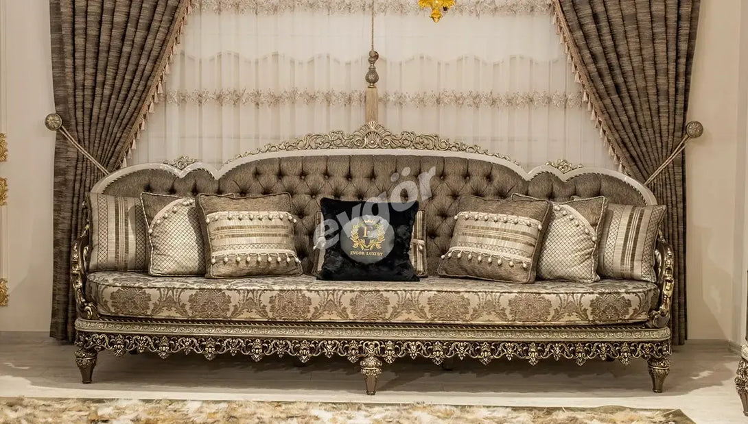 Nades Varakli Sofa Set