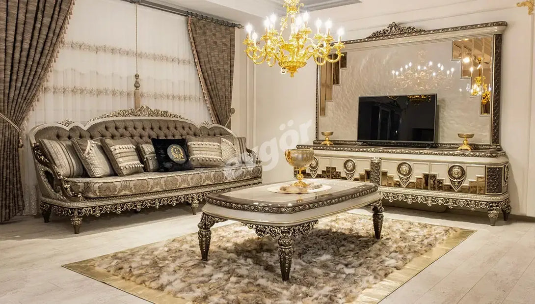 Nades Varakli Sofa Set