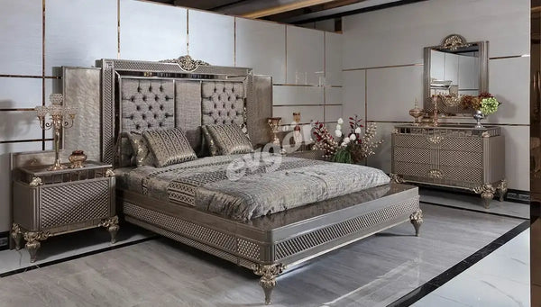 Rivesa Art Deco Yatak Odası Takımı - Şık ve Konforlu Yatak Odası Mobilyaları