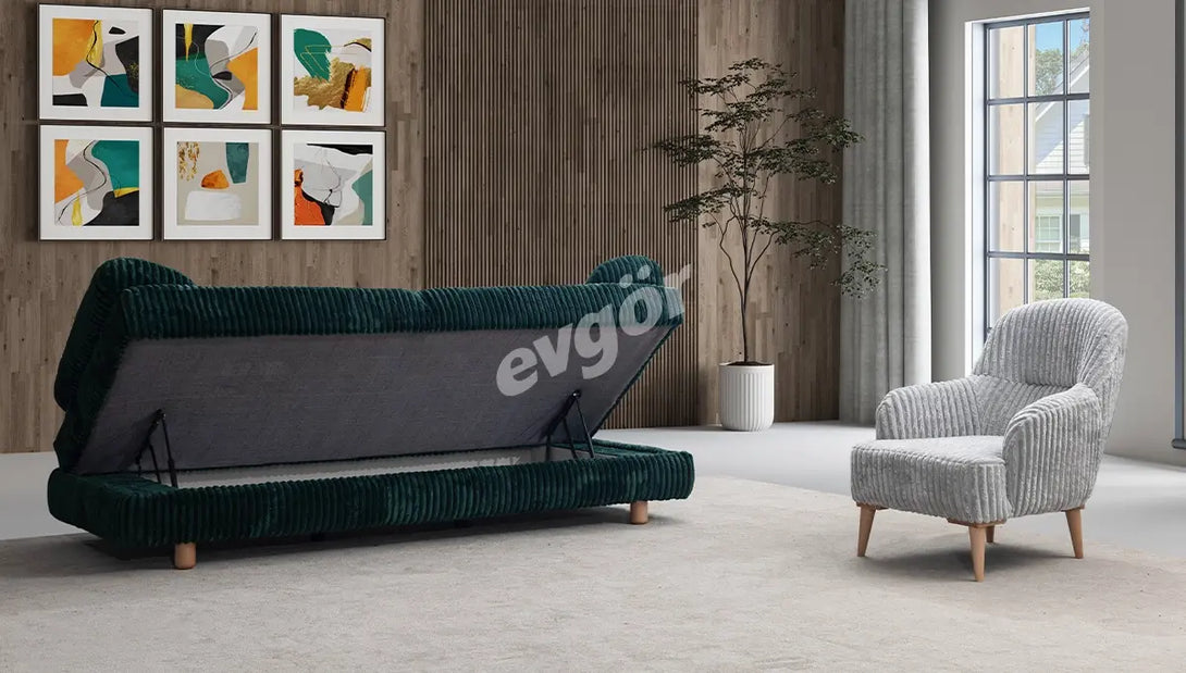 Safir Yeşil Modern Koltuk Takımı