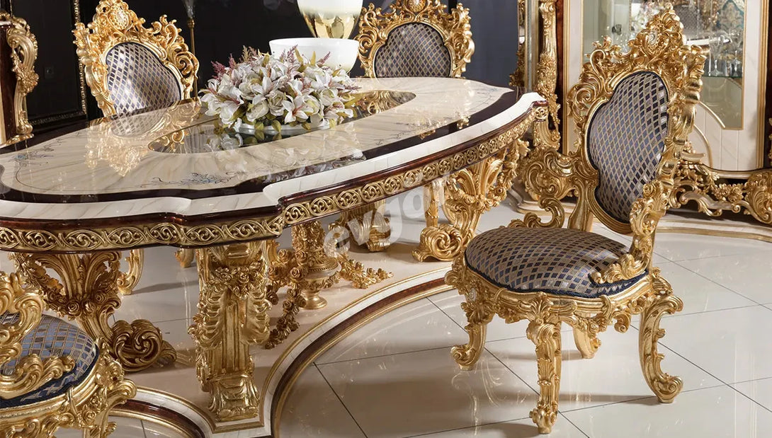 Sultan Krem Klasik Yemek Odası